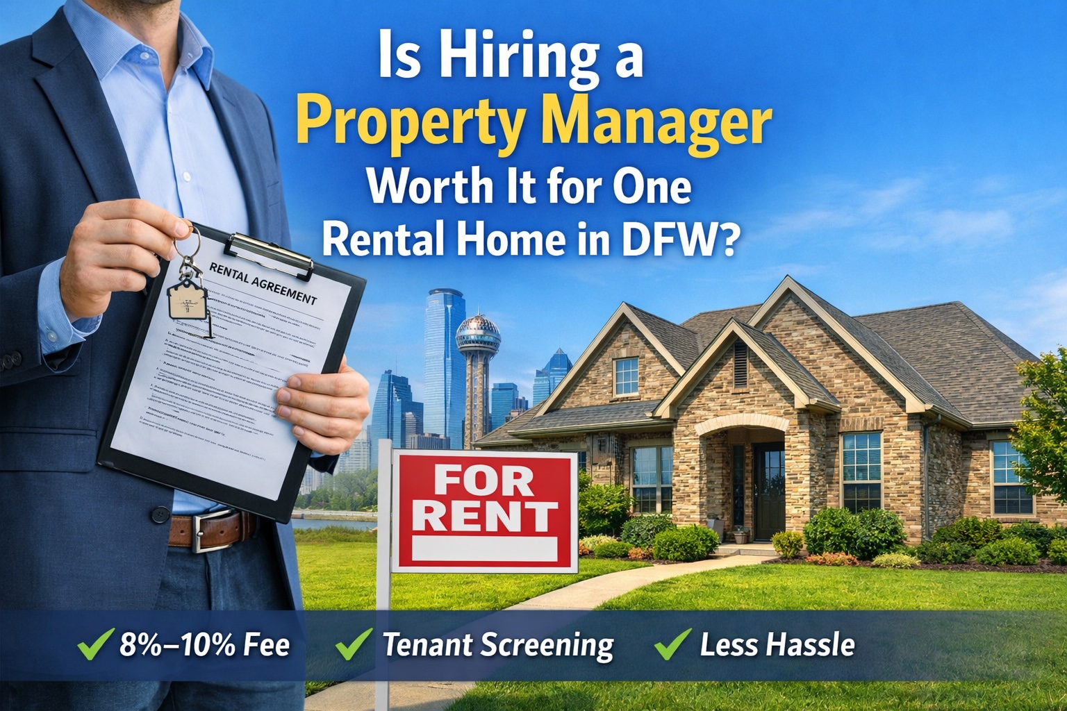 Is Hiring a Property Manager Worth It for One Rental Home in DFW?